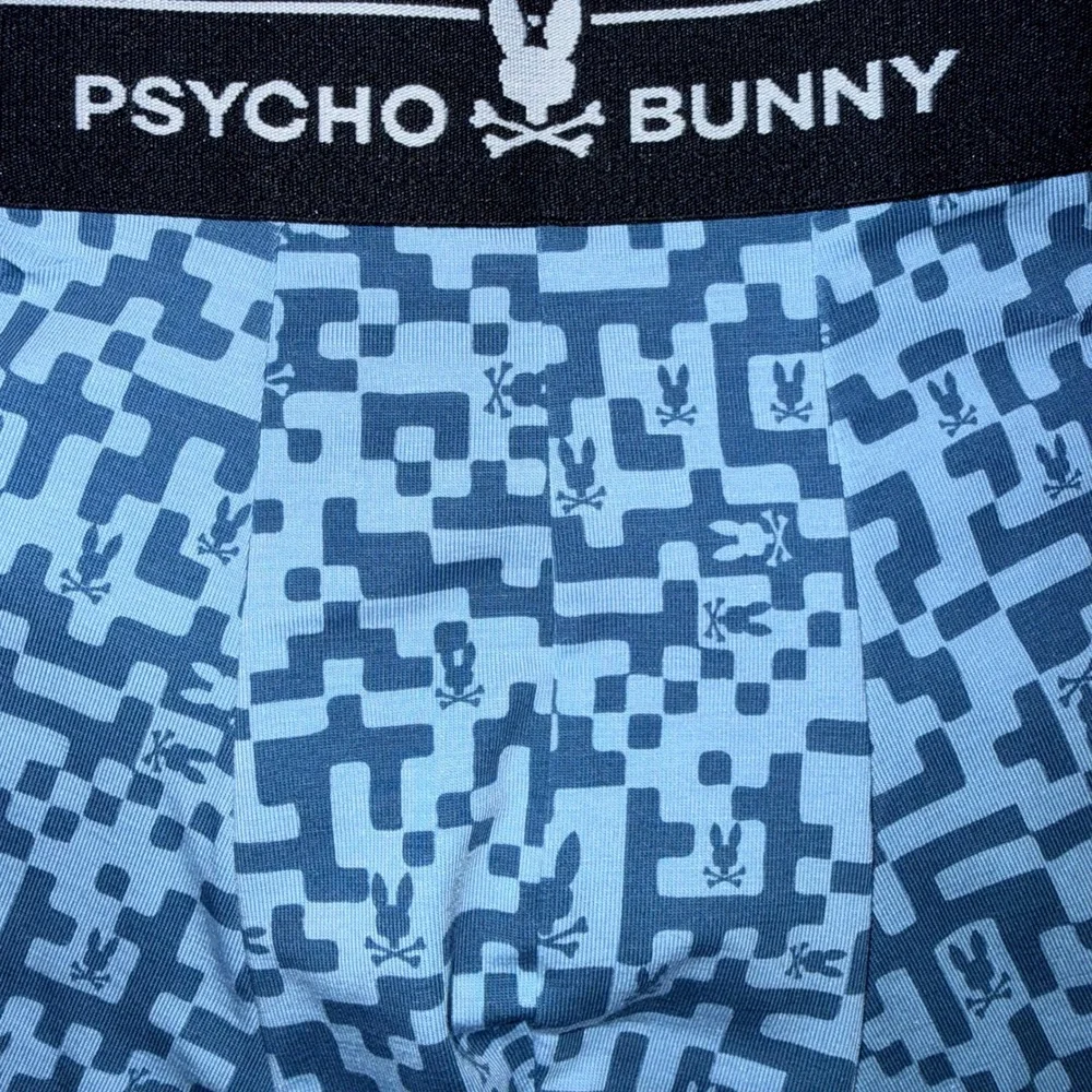 Psycho Bunny Mens Medium Blue Josh Boxer Briefs NWT